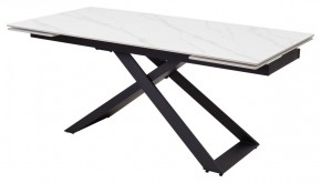 Стол LIVORNO 180 MATT WHITE MARBLE SOLID CERAMIC / BLACK, ®DISAUR в Советском - sovetskiy.ok-mebel.com | фото 2