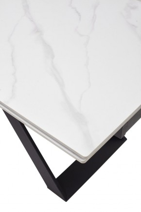 Стол LIVORNO 180 MATT WHITE MARBLE SOLID CERAMIC / BLACK, ®DISAUR в Советском - sovetskiy.ok-mebel.com | фото 9