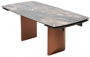 Стол ПУАНТО 200 TITANIUM LAWA NERO, керамика / МЕДЬ каркас М-City в Советском - sovetskiy.ok-mebel.com | фото 8