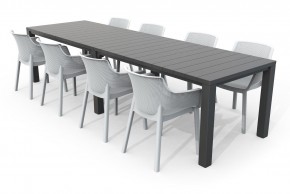 Стол раскладной Джули (Julie Double table 2 configurations) Графит в Советском - sovetskiy.ok-mebel.com | фото 7