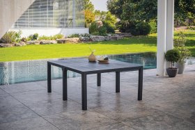 Стол раскладной Джули (Julie Double table 2 configurations) Графит в Советском - sovetskiy.ok-mebel.com | фото 2