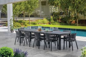 Стол раскладной Джули (Julie Double table 2 configurations) Графит в Советском - sovetskiy.ok-mebel.com | фото 4