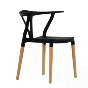 Стул Barneo N-218 Wishbone интерьерный кухонный черный в Советском - sovetskiy.ok-mebel.com | фото