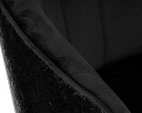 Стул барный DOBRIN DARCY BLACK SHINY, черный велюр с черно-золотыми пайетками в Советском - sovetskiy.ok-mebel.com | фото 9