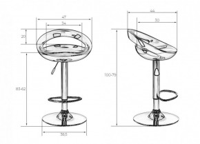 Стул барный DOBRIN DISCO LM-1010 (белый) в Советском - sovetskiy.ok-mebel.com | фото 2