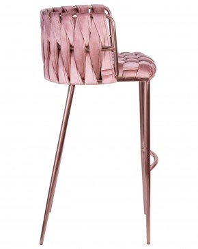Стул барный DOBRIN EMMA ROSE GOLD, розовый велюр (VF-10) в Советском - sovetskiy.ok-mebel.com | фото 3