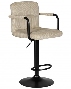 Стул барный DOBRIN KRUGER ARM BLACK, бежевый вельвет (LAR-E2041-04) в Советском - sovetskiy.ok-mebel.com | фото 2