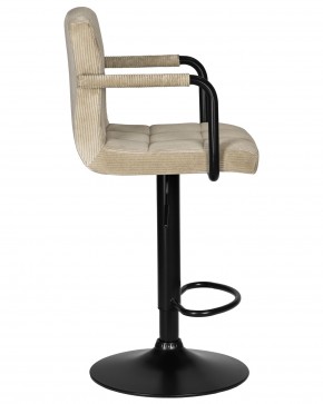 Стул барный DOBRIN KRUGER ARM BLACK, бежевый вельвет (LAR-E2041-04) в Советском - sovetskiy.ok-mebel.com | фото 3