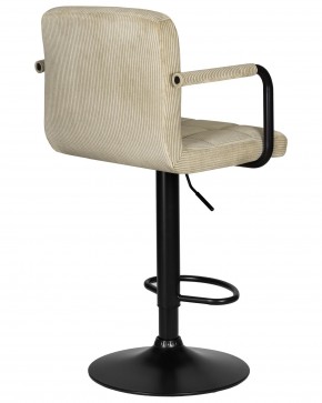 Стул барный DOBRIN KRUGER ARM BLACK, бежевый вельвет (LAR-E2041-04) в Советском - sovetskiy.ok-mebel.com | фото 4