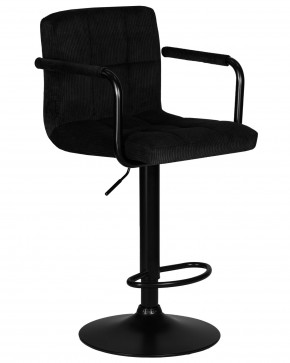 Стул барный DOBRIN KRUGER ARM BLACK, черный вельвет (LAR-E2041-52) в Советском - sovetskiy.ok-mebel.com | фото 2