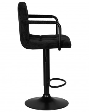 Стул барный DOBRIN KRUGER ARM BLACK, черный вельвет (LAR-E2041-52) в Советском - sovetskiy.ok-mebel.com | фото 3