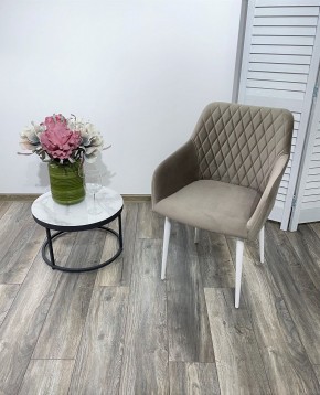 Стул BRANDY-X ЛАТТЕ #25 / белый каркас, велюр М-City в Советском - sovetskiy.ok-mebel.com | фото 2