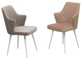 Стул HERMAN 360 град. ЛАТТЕ #25, велюр / белый каркас М-City в Советском - sovetskiy.ok-mebel.com | фото 4