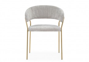 Стул на металлокаркасе Kamelia 1 light gray fabric / gold в Советском - sovetskiy.ok-mebel.com | фото 3