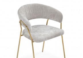 Стул на металлокаркасе Kamelia 1 light gray fabric / gold в Советском - sovetskiy.ok-mebel.com | фото 6