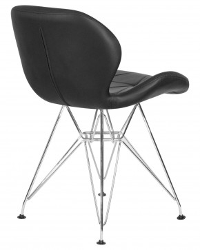 Стул обеденный DOBRIN BUTTERFLY CHROME, ножки хром, цвет чёрный в Советском - sovetskiy.ok-mebel.com | фото 4