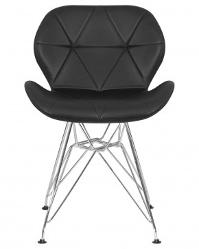 Стул обеденный DOBRIN BUTTERFLY CHROME, ножки хром, цвет чёрный в Советском - sovetskiy.ok-mebel.com | фото 7