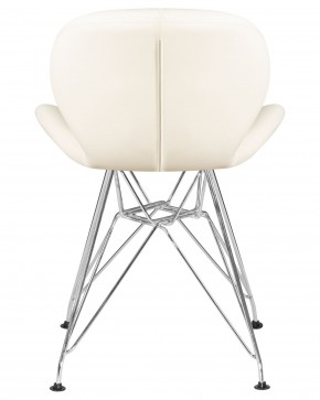 Стул обеденный DOBRIN BUTTERFLY CHROME, ножки хром, цвет кремовый в Советском - sovetskiy.ok-mebel.com | фото 5