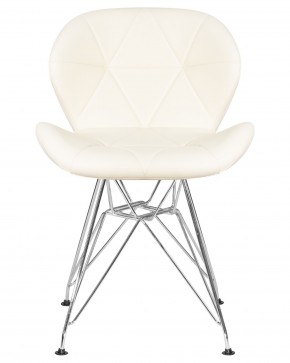 Стул обеденный DOBRIN BUTTERFLY CHROME, ножки хром, цвет кремовый в Советском - sovetskiy.ok-mebel.com | фото 6