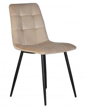 Стул обеденный DOBRIN CHILLY, Бежевый Holland 07, основание черный в Советском - sovetskiy.ok-mebel.com | фото 3