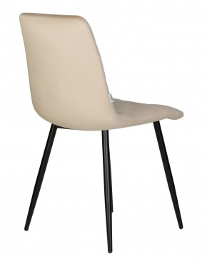 Стул обеденный DOBRIN CHILLY, Бежевый Holland 07, основание черный в Советском - sovetskiy.ok-mebel.com | фото 5