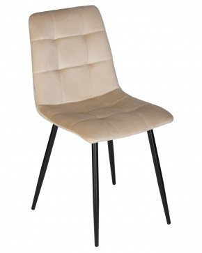 Стул обеденный DOBRIN CHILLY, Бежевый Holland 07, основание черный в Советском - sovetskiy.ok-mebel.com | фото 8