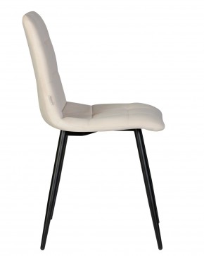 Стул обеденный DOBRIN CHILLY, Кремовый Holland 05, основание черное в Советском - sovetskiy.ok-mebel.com | фото 4