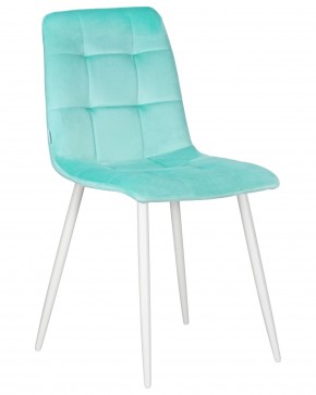 Стул обеденный DOBRIN CHILLY, Мятный Holland 50, основание черное в Советском - sovetskiy.ok-mebel.com | фото