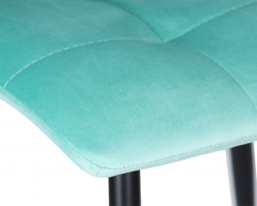 Стул обеденный DOBRIN CHILLY, Мятный Holland 50, основание черное в Советском - sovetskiy.ok-mebel.com | фото 8