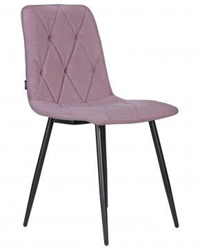 Стул обеденный DOBRIN CHILLY ROMBO, Лавандовый Simple 48, основание черное в Советском - sovetskiy.ok-mebel.com | фото 2