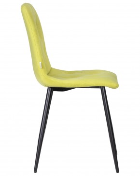 Стул обеденный DOBRIN CHILLY ROMBO, Лайм Simple 14, основание черное в Советском - sovetskiy.ok-mebel.com | фото 3