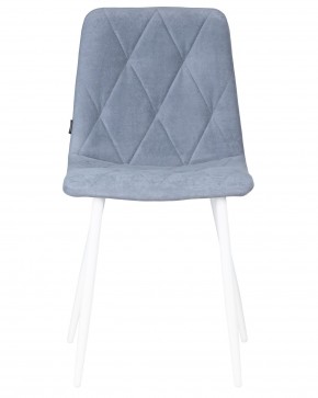 Стул обеденный DOBRIN CHILLY ROMBO, Серо-голубой Simple 26, основание белый в Советском - sovetskiy.ok-mebel.com | фото 6