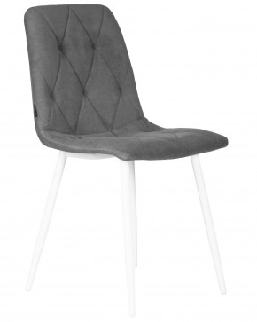 Стул обеденный DOBRIN CHILLY ROMBO, Серый Simple 33, основание белый в Советском - sovetskiy.ok-mebel.com | фото 2