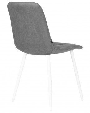Стул обеденный DOBRIN CHILLY ROMBO, Серый Simple 33, основание белый в Советском - sovetskiy.ok-mebel.com | фото 4
