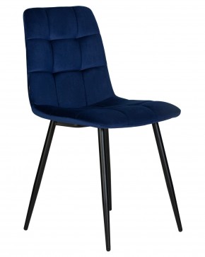 Стул обеденный DOBRIN CHILLY, Темно-синий Holland 60, основание черное в Советском - sovetskiy.ok-mebel.com | фото 2