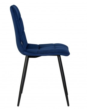 Стул обеденный DOBRIN CHILLY, Темно-синий Holland 60, основание черное в Советском - sovetskiy.ok-mebel.com | фото 3