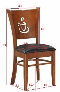 Стул обеденный DOBRIN JERRY, шоколад, чёрный в Советском - sovetskiy.ok-mebel.com | фото 11