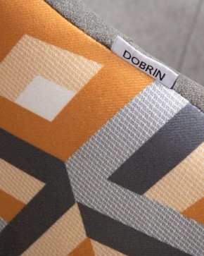 Стул обеденный DOBRIN MARKUS, ЭМАЛЬ ЧЕРНЫЙ МУАР ткань Candy Graphite+Escada Ochre в Советском - sovetskiy.ok-mebel.com | фото 10