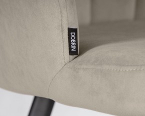 Стул обеденный DOBRIN NAOMI, ЭМАЛЬ ЧЕРНЫЙ МУАР велюр Catania Cocoa в Советском - sovetskiy.ok-mebel.com | фото 7
