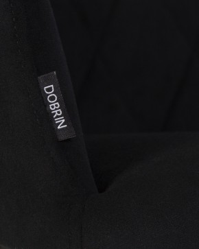 Стул обеденный DOBRIN ROBY, ЭМАЛЬ ЧЕРНЫЙ МУАР велюр Catania Black в Советском - sovetskiy.ok-mebel.com | фото 2
