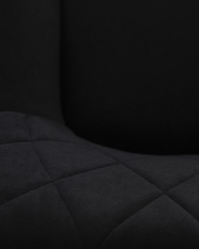 Стул обеденный DOBRIN ROBY, ЭМАЛЬ ЧЕРНЫЙ МУАР велюр Catania Black в Советском - sovetskiy.ok-mebel.com | фото 3