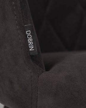 Стул обеденный DOBRIN ROBY, ЭМАЛЬ ЧЕРНЫЙ МУАР велюр Catania Espresso в Советском - sovetskiy.ok-mebel.com | фото 9