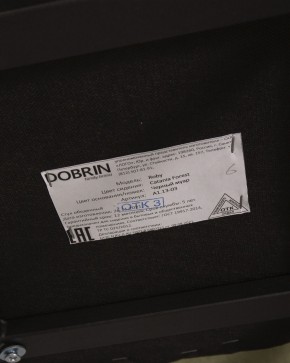 Стул обеденный DOBRIN ROBY, ЭМАЛЬ ЧЕРНЫЙ МУАР велюр Catania Forest в Советском - sovetskiy.ok-mebel.com | фото 12