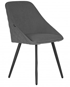 Стул обеденный DOBRIN STELLA, ЭМАЛЬ ЧЕРНЫЙ МУАР велюр Catania Stone в Советском - sovetskiy.ok-mebel.com | фото 2