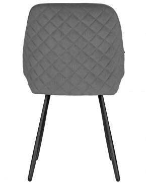 Стул обеденный DOBRIN STELLA, ЭМАЛЬ ЧЕРНЫЙ МУАР велюр Catania Stone в Советском - sovetskiy.ok-mebel.com | фото 5