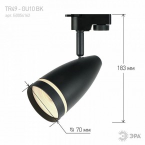 Светильник на штанге Эра  TR49 - GU10 BK в Советском - sovetskiy.ok-mebel.com | фото 4