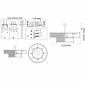 Светильник на штанге Imperiumloft RH Marais Round Chandelier 40,2668 в Советском - sovetskiy.ok-mebel.com | фото 11