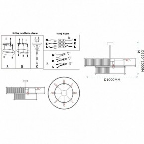 Светильник на штанге Imperiumloft RH Marais Round Chandelier 40,2668 в Советском - sovetskiy.ok-mebel.com | фото 11