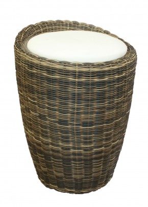 Табурет с местом для хранения LM-1100Rattan, кремовый в Советском - sovetskiy.ok-mebel.com | фото