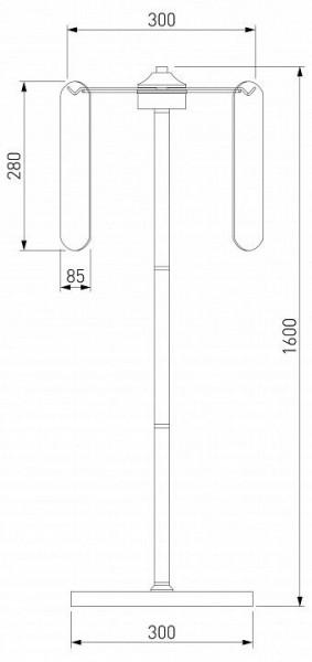 Торшер Eurosvet Claire 01171/3 золото в Советском - sovetskiy.ok-mebel.com | фото 3